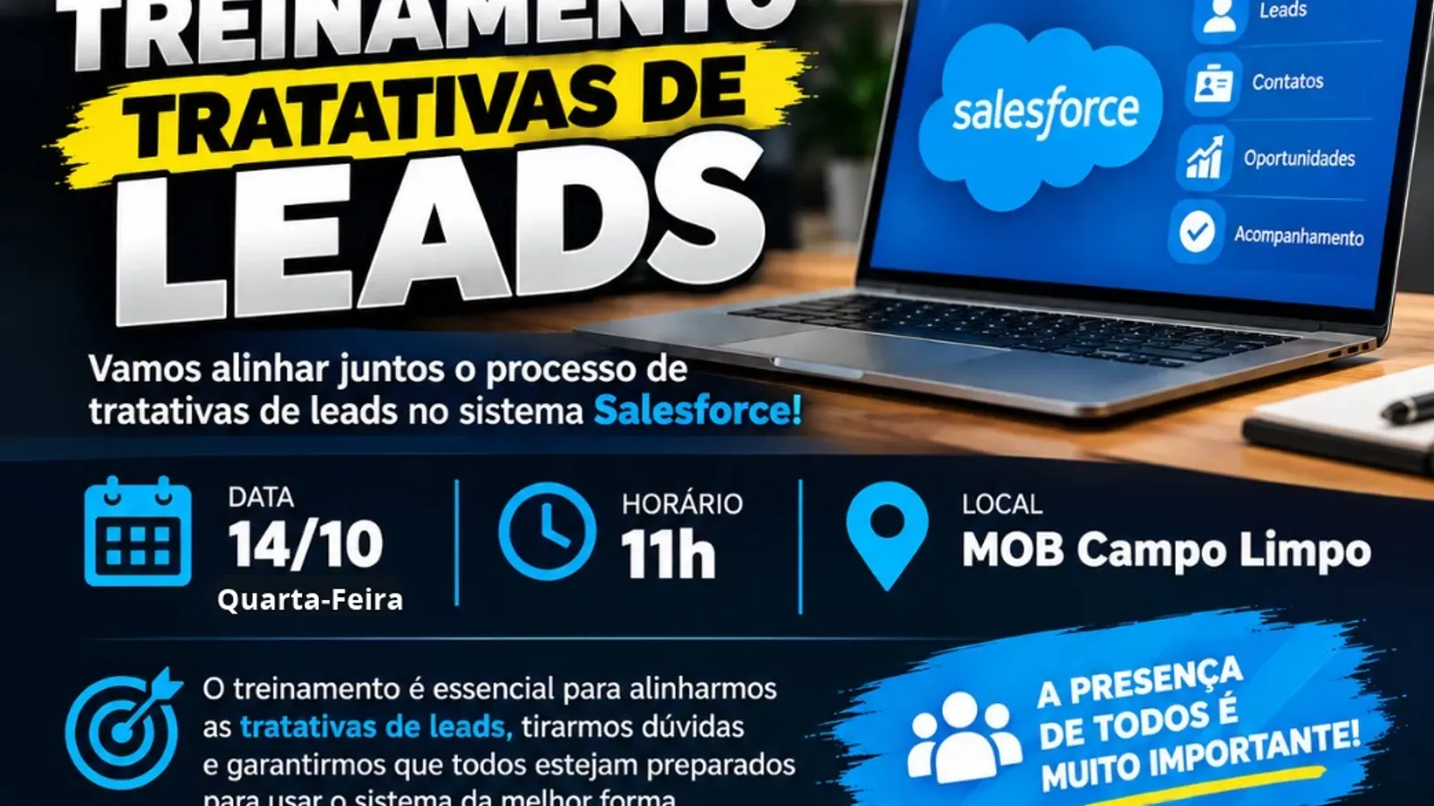 MOB Campo Limpo: Comunicado de treinamento interno